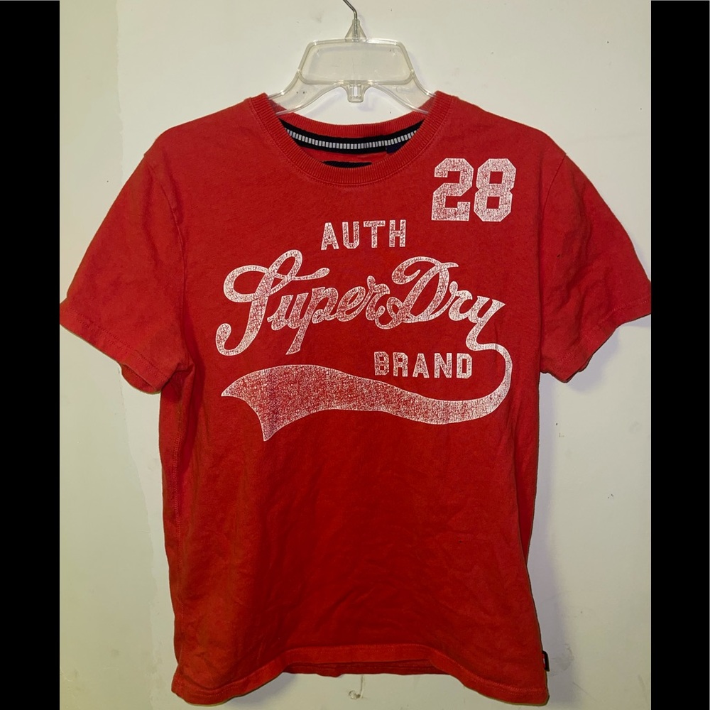 Red & White Large Superdry Tee